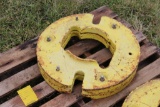 (2) John Deere rear wheel weights