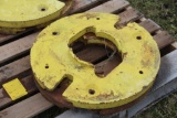 (2) John Deere rear wheel weights