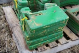 (5) John Deere front suitcase weights