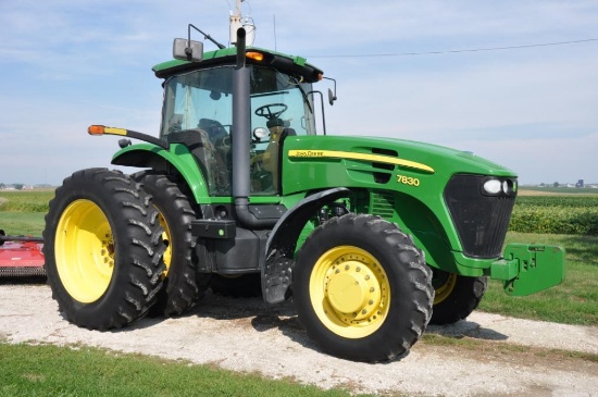 '09 JD 7830 MFWD tractor