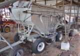 Gravity wagon seed blower system