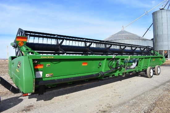 2013 John Deere 635F 35' HydraFlex platform