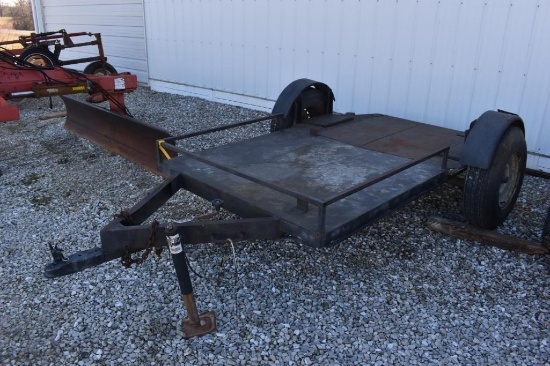 Shop built 5 1/2'x8' 2-wheel trailer