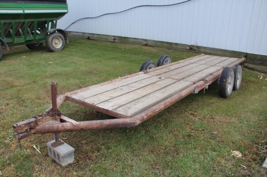 Donahue type 5.5' x 21' tandem axle implement trailer