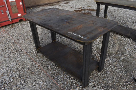 29" x 57.5" heavy duty steel welding table