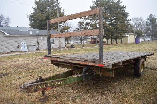 Shop built 18' flatbed trailer