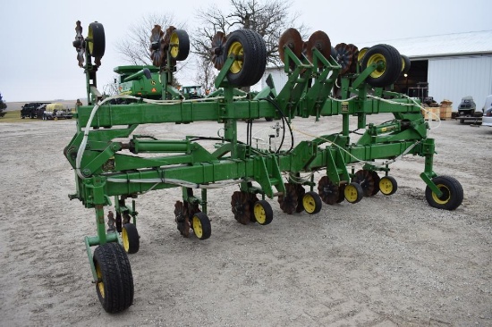 John Deere 845 12 row 30" bar converted to strip freshener