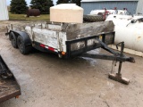 Jamar 16' bumper hitch flatbed trailer
