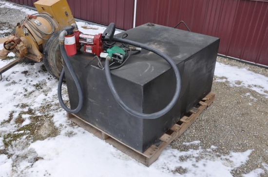 Fuel transfer tank w/12V pump