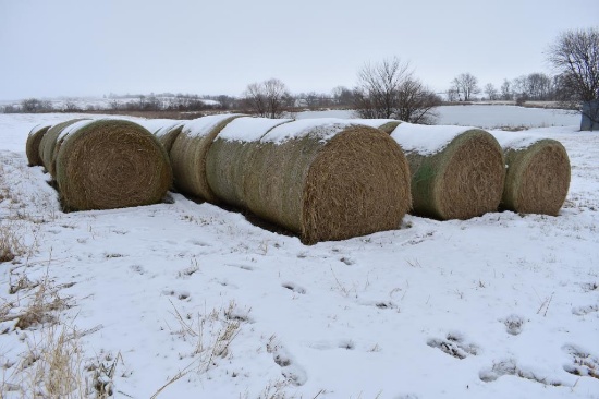 (25) 2019 second cutting grass round bales