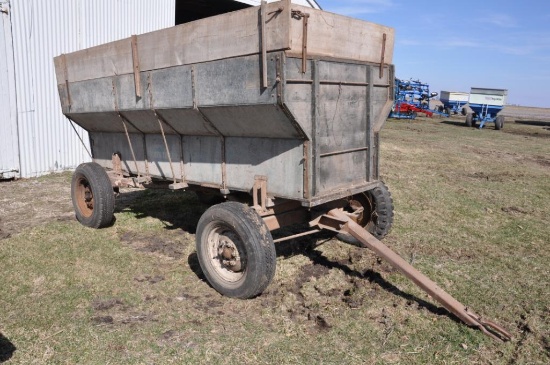 Barge wagon on running gear