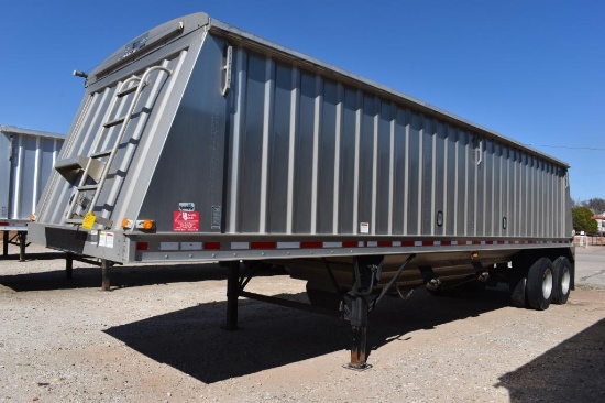 2016 Neville Built 34' aluminum hopper bottom trailer