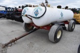 Double 1000 gal NH3 nurse tanks on EZ Trail 1398 gear