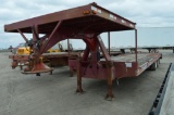 2002 Keifer gooseneck semi flatbed trailer