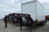 2014 Load Trail gooseneck flatbed dual tandem axle trailer