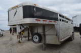 2005 Featherlite 7'x 20' gooseneck aluminum livestock trailer