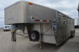 2006 Wilson 7'x 24' gooseneck aluminum livestock trailer