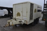 Ingersoll Rand 900 heavy duty commercial air compressor on tandem axle trailer