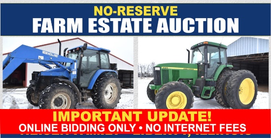 Ring 1 - No Reserve Farm Machinery Estate Auction