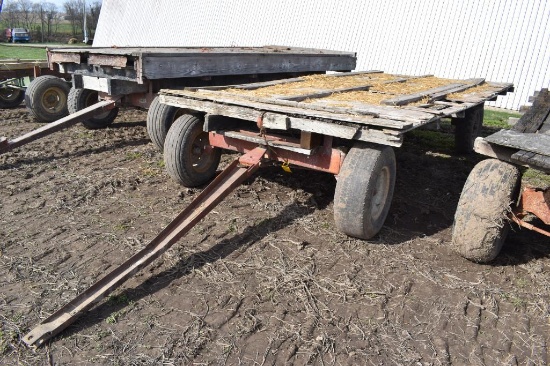 16' x 8' rack wagon on running gear