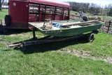 16' John boat w/ trailer