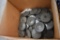 Box pallet of closing wheels