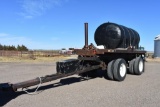 1,600 gal. poly tank on shop built trailer