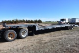 1985 Hobbs 53' steel step deck trailer