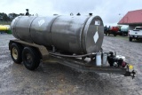 Shop built 1,000 gal. fuel trailer