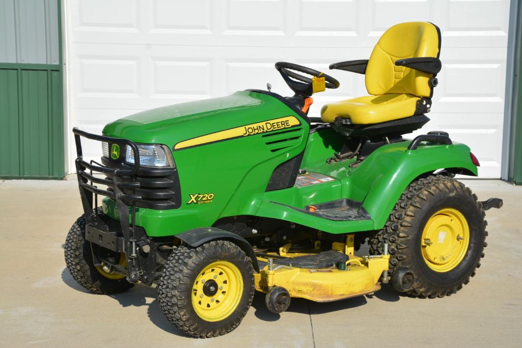 2011 John Deere X720 Ultimate riding lawn mower Proxibid
