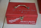 Milwaukee metal box w/ assorted tools