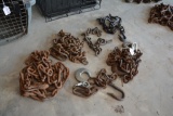 (4) assorted log chains