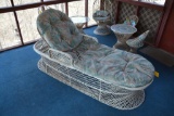 Wicker lounge chair