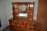 8 drawer mirrored dresser