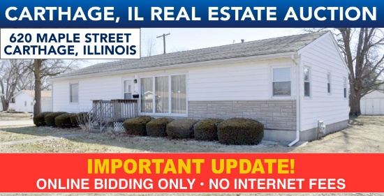 Online Only Carthage, IL Real Estate Auction
