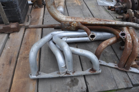 Midget racecar exhaust, torsion bars, cranks, & shocks