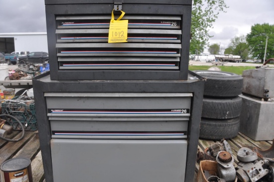 All American 2-piece stackable toolbox