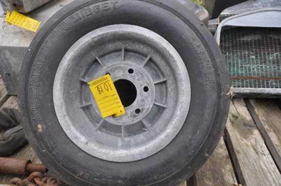 (3) Race Master midget car tires & rims