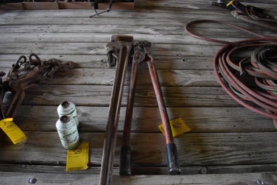 Rigid 48" pipe wrench & bolt cutters