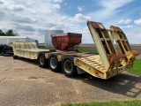 Fruehauf Low boy triple axle trailer