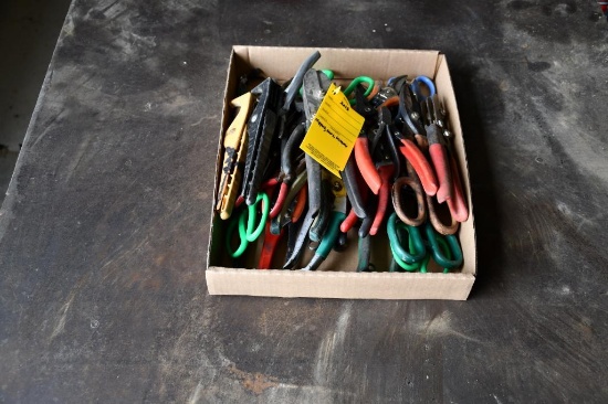 Box of scissors and cutters