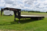 2005 Trailerman 30' Gooseneck flatbed trailer