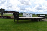 2005 Trailerman 30' Gooseneck flatbed trailer