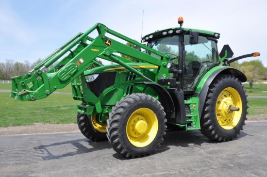 2014 John Deere 6150R MFWD tractor w/loader