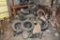 Assorted used tires