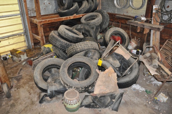 Assorted used tires