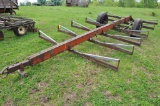 Shop built 8-bale hay trailer