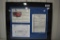 Framed '92 Corvette purchase agreement w/copies of check/receipt and window sticker