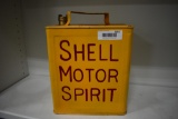 Shell Motor Spirit oil can