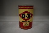 D-X motor oil can